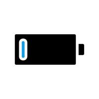 Low battery icon. Concept of energy, power, and technology. vector