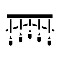 Irrigation system icon. Concept of agriculture, farming, and water conservation. vector