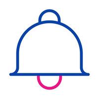 Bell icon for notification. Concept of reminder, alert, and alarm. vector