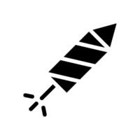 Firework rocket icon. Concept of celebration, party, and fun. vector