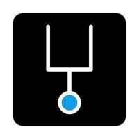 Tuning fork icon. Concept of music, sound, and frequency. vector