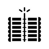 Firecracker icon. Concept of celebration, party, and fun. vector