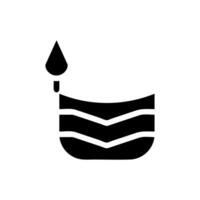 Soil layers icon. Concept of geology, ecology, and environment. vector