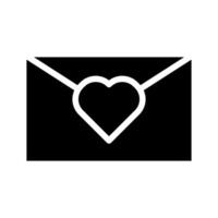 Love letter envelope with heart symbol. Concept of romance, Valentine's Day, and affection. vector