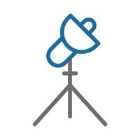 Studio Light Icon. Concept of Photography and Videography. vector