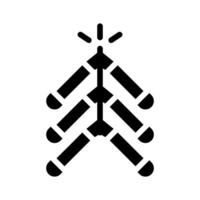 Firecracker icon, celebration and festive concept. vector