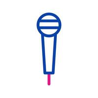 Microphone icon for podcast or broadcast. Concept of communication, interview, and audio. vector