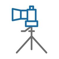 Studio light icon. Concept of photography, videography, and filmmaking. vector