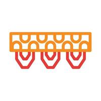 Abstract geometric pattern with orange and red shapes. Concept of connection and unity. vector