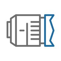 Camera lens icon. Concept of photography, videography, and visual art. vector