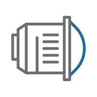 Camera lens icon. Concept of photography, videography, and visual media. vector
