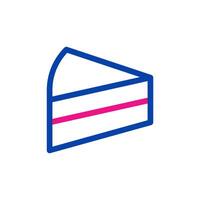 Cake slice icon. Concept of dessert, sweet, and celebration. vector
