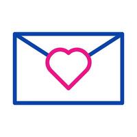 Love letter envelope with heart. Concept of romance, Valentine's Day, and affection. vector