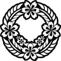 Lei garland icon in glyph style vector