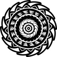 Vortex symbol icon in filled style vector