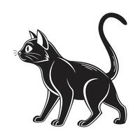 cat with a tag that says quot vector