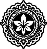 Hawaiian lei icon in glyph style vector