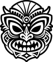 A filled style icon of ancestral mask symbol vector