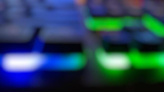 Abstract blurred lights, bokeh effect photo