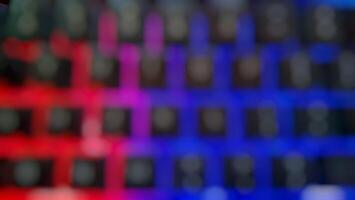 Abstract blurred colorful grid background photo
