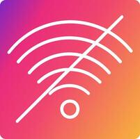 No Wifi Icon Design Symbol vector