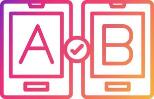 Ab Testing Icon Design Symbol vector