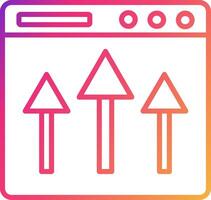 Above The Fold Icon Design Symbol vector