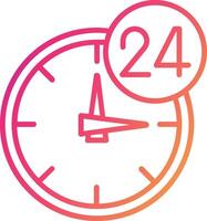 24 Hours Icon Design Symbol vector