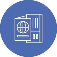 Passport Icon Design Symbol vector