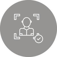 Face Scan Icon Design Symbol vector