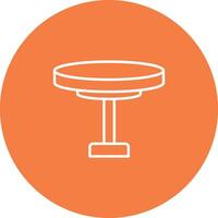 Round Table Icon Design Symbol vector
