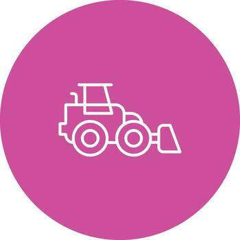 Front Loader Icon Design Symbol vector
