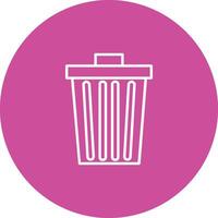Dustbin Icon Design Symbol vector