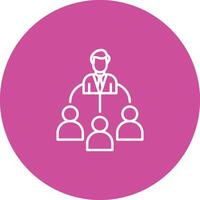 Delegate Icon Design Symbol vector