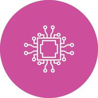 Cpu Icon Design Symbol vector