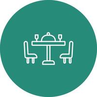 Dining Table Icon Design Symbol vector