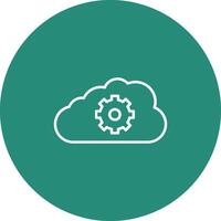 Cloud Storage Icon Design Symbol vector