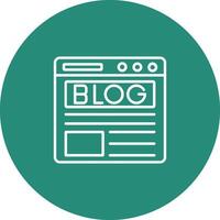 Blog Icon Design Symbol vector