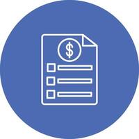 Bill Icon Design Symbol vector