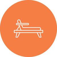 Deck Chair Icon Design Symbol vector