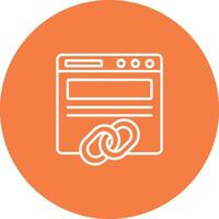 Backlinks Icon Design Symbol vector