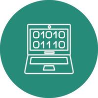 Binary Code Icon Design Symbol vector