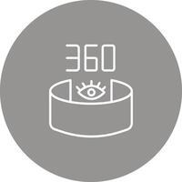 360 View Icon Design Symbol vector