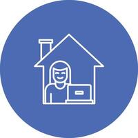 Work From Home Icon Design Symbol vector