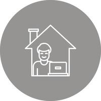 Work From Home Icon Design Symbol vector