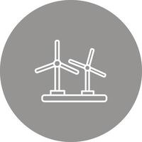 Wind Turbine Icon Design Symbol vector