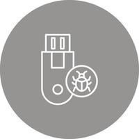Usb Icon Design Symbol vector
