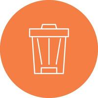 Trash Can Icon Design Symbol vector
