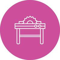 Table Saw Icon Design Symbol vector