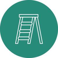 Step Ladder Icon Design Symbol vector